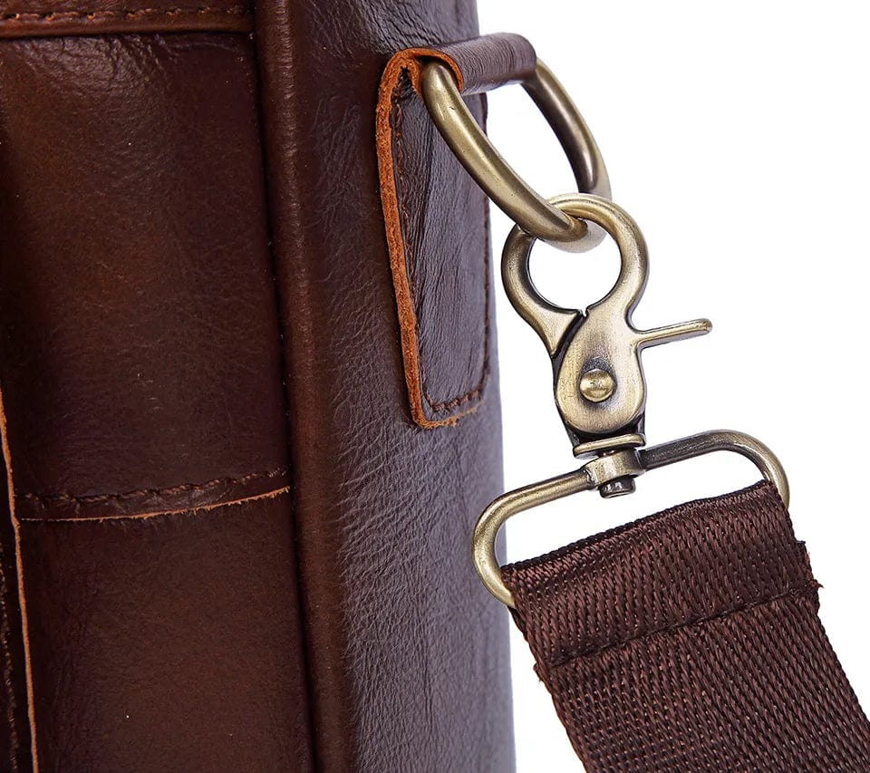 Sac Ordinateur Professionnel en Cuir pour Hommes Élégant