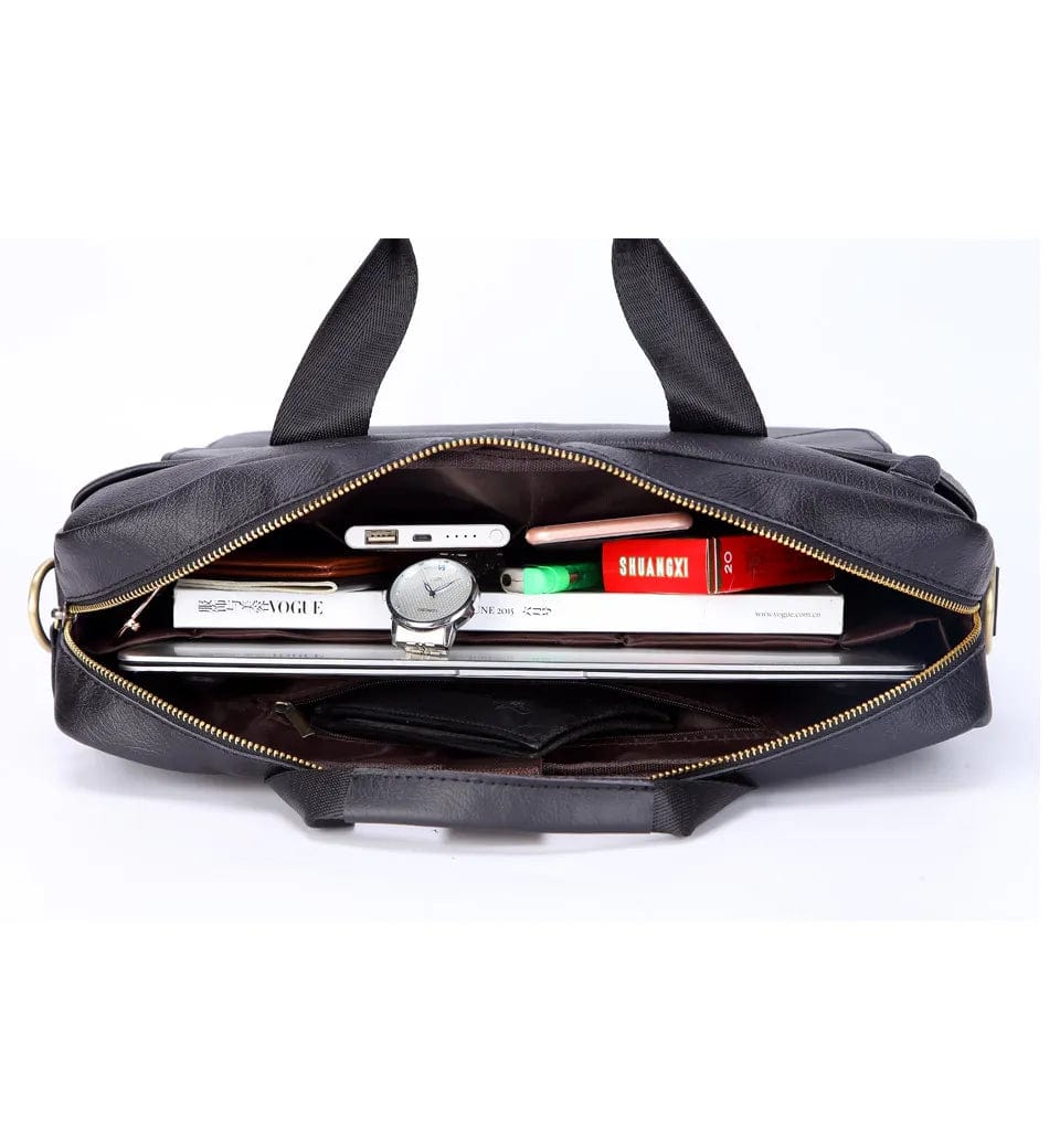 Sac Ordinateur Professionnel en Cuir pour Hommes Élégant