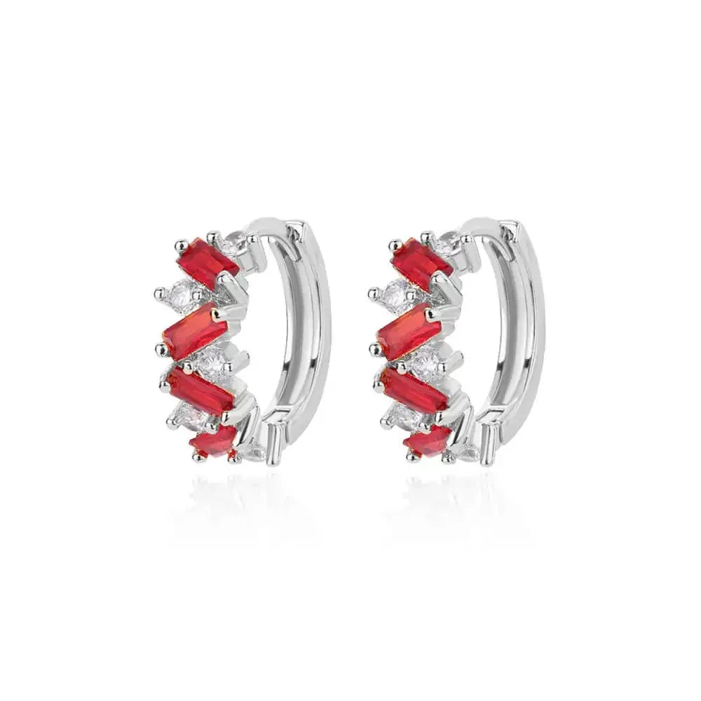 Créoles à diamants épars