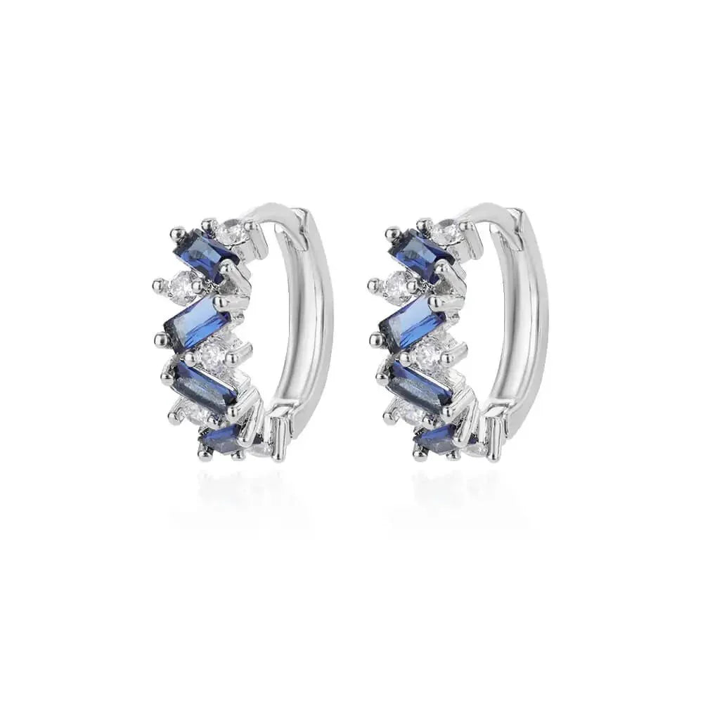 Créoles à diamants épars