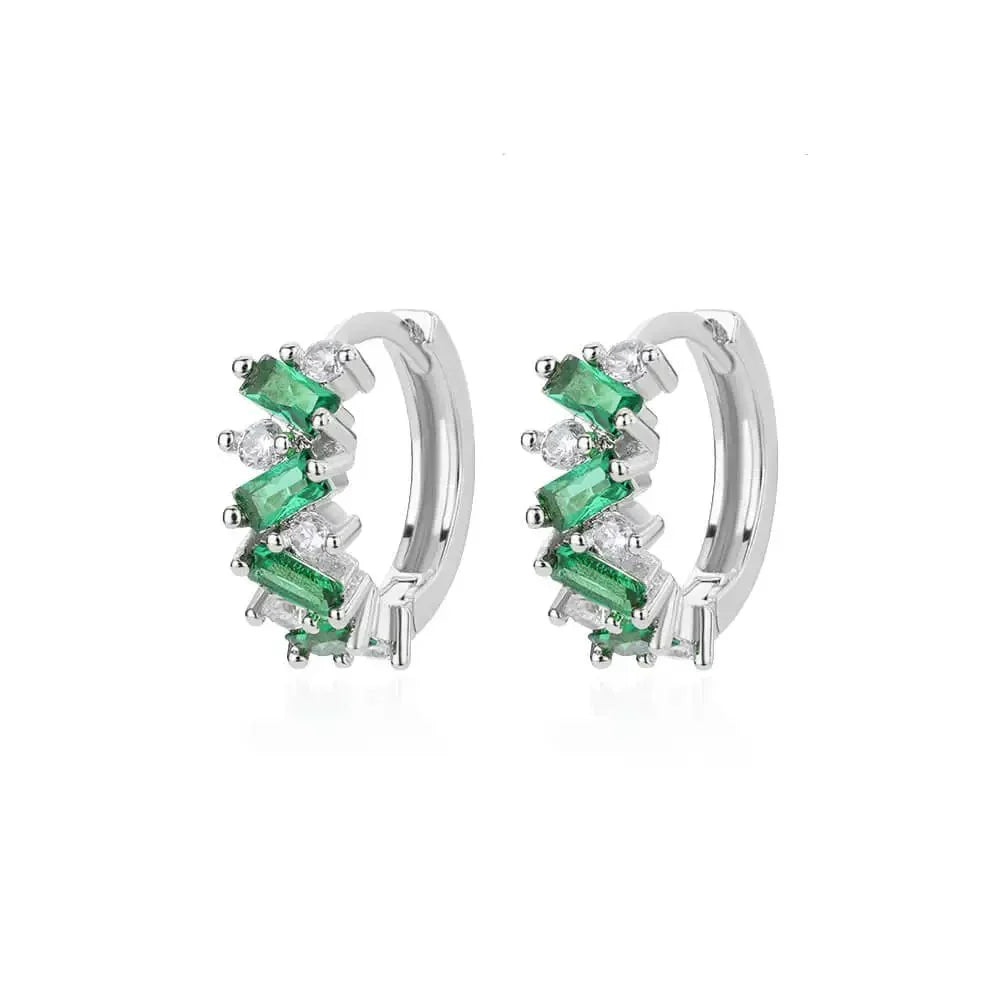 Créoles à diamants épars