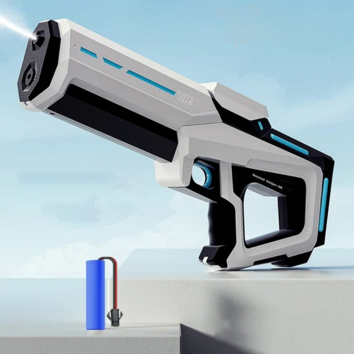Pistolet à eau automatique avec un grand réservoir d'eau pour de longues batailles d'eau