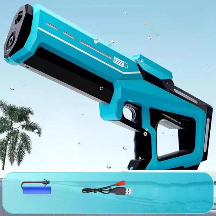Pistolet à eau automatique avec un grand réservoir d'eau pour de longues batailles d'eau