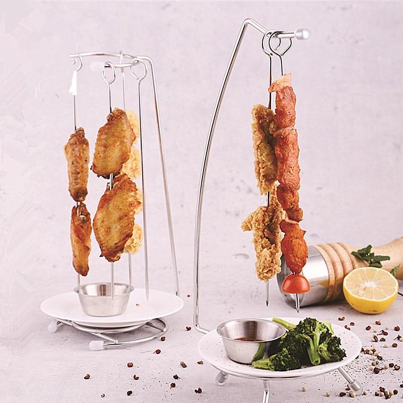 SKEWRA – Ensemble de brochettes en acier inoxydable avec grille de barbecue pour une cuisson sans effort