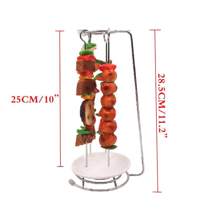 SKEWRA – Ensemble de brochettes en acier inoxydable avec grille de barbecue pour une cuisson sans effort