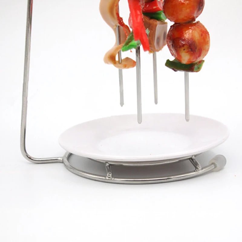 SKEWRA – Ensemble de brochettes en acier inoxydable avec grille de barbecue pour une cuisson sans effort