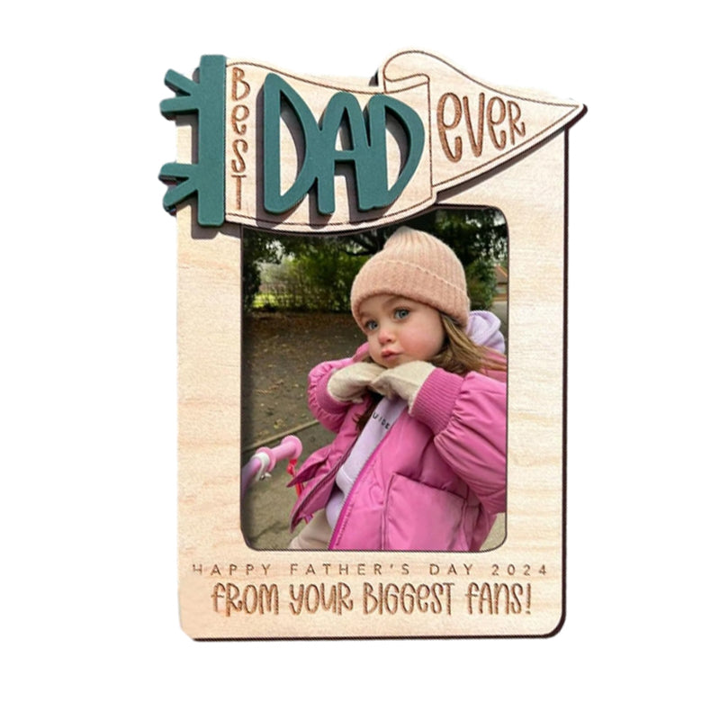 Cadre photo pour réfrigérateur, cadeau de fête des pères