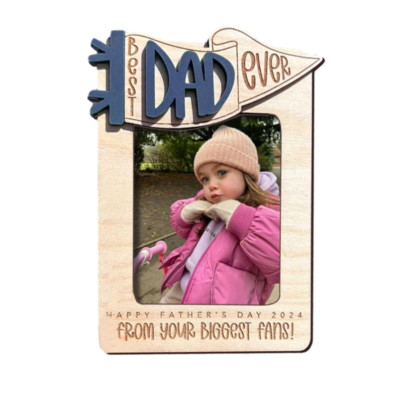 Cadre photo pour réfrigérateur, cadeau de fête des pères