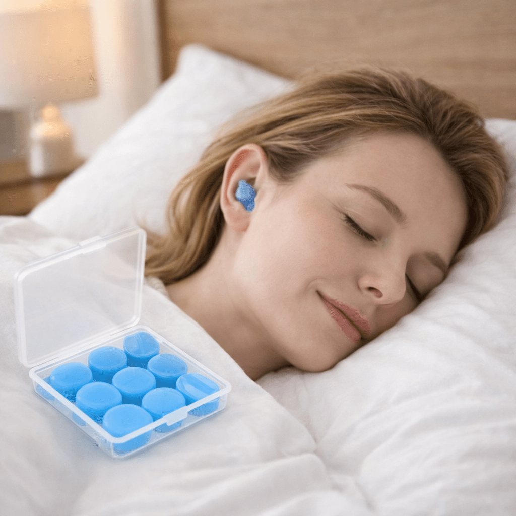 SLEEPSEAL – Bouchons d’oreille en silicone malléables pour un sommeil profond et silencieux