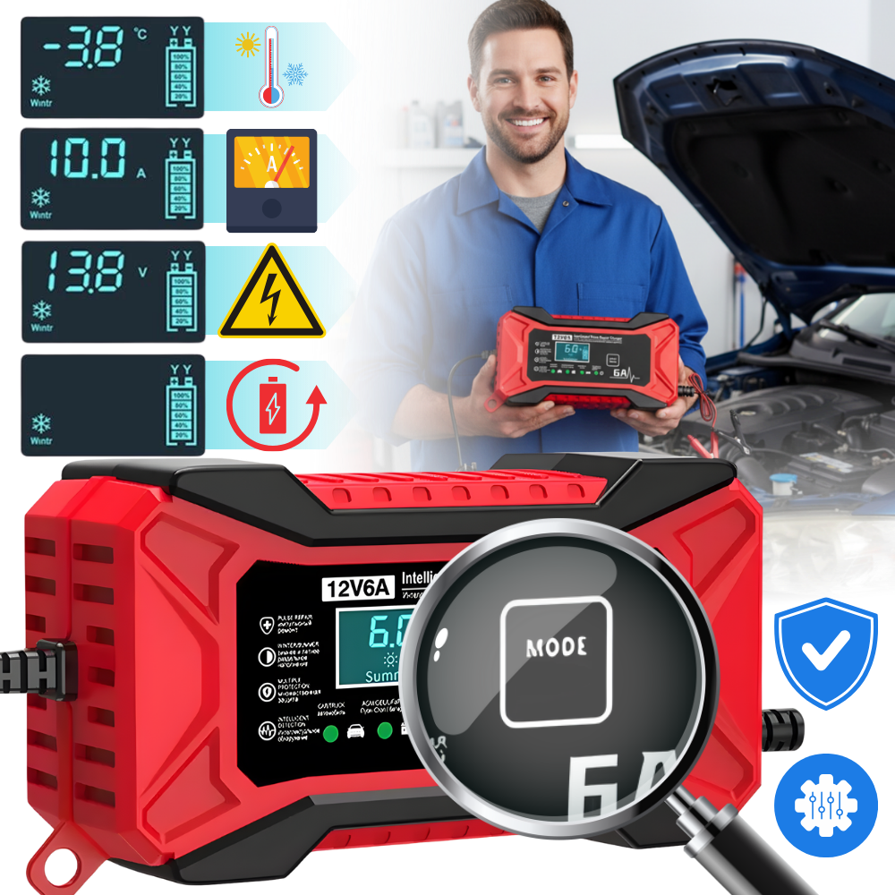 Chargeur de batterie intelligent 12 V pour véhicules
