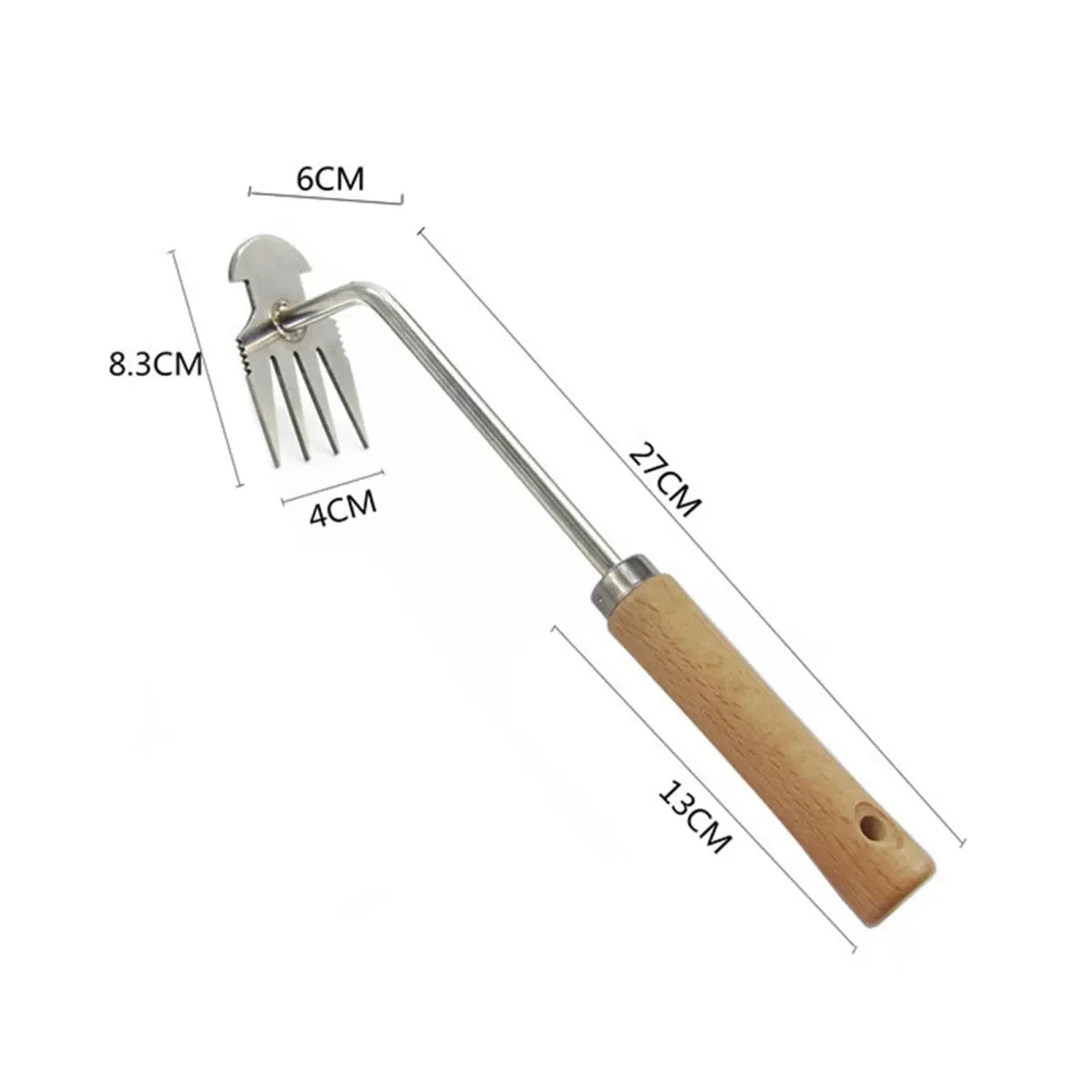 SOILAX – Houe de désherbage en acier au carbone à double usage