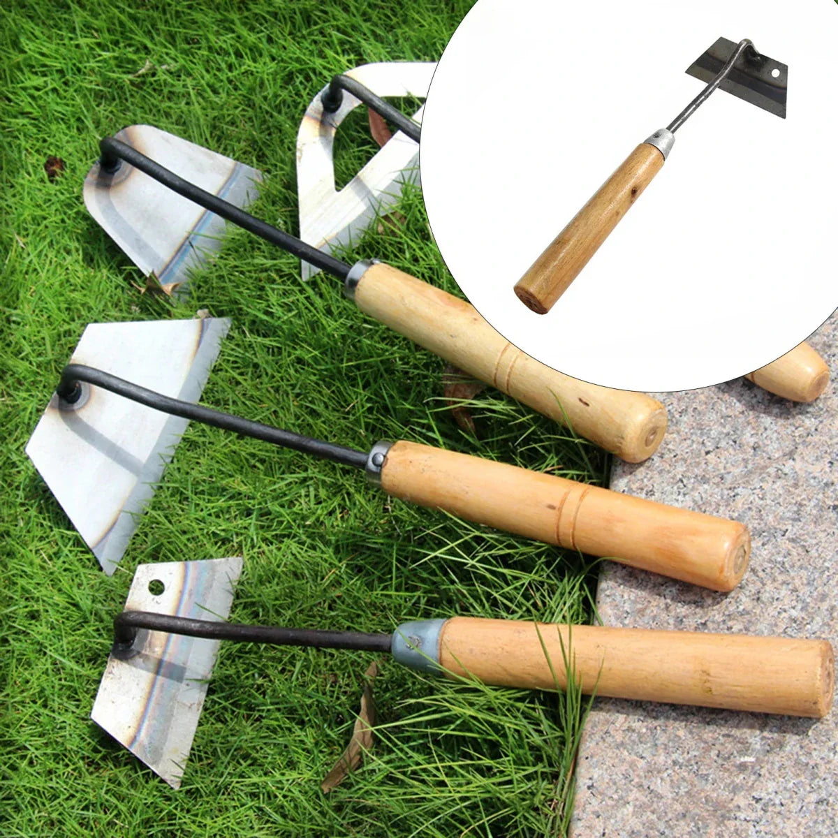 SOILAX – Houe de désherbage en acier au carbone à double usage