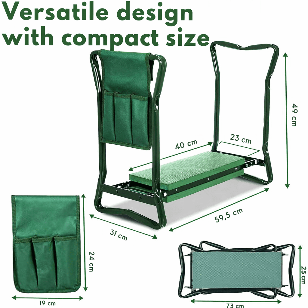 Repose-genoux et siège de jardin ergonomiques 2-en-1 pour le confort des articulations