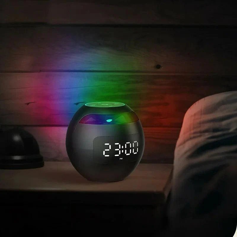 SONORIX – Réveil numérique avec haut-parleur Bluetooth intégré et lumière d'ambiance