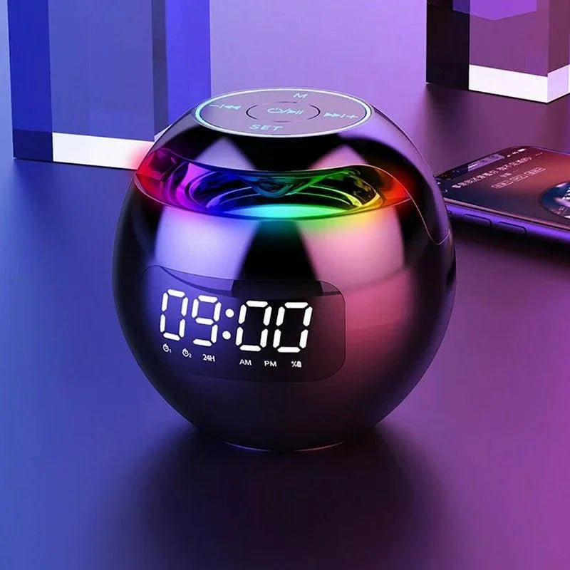 SONORIX – Réveil numérique avec haut-parleur Bluetooth intégré et lumière d'ambiance