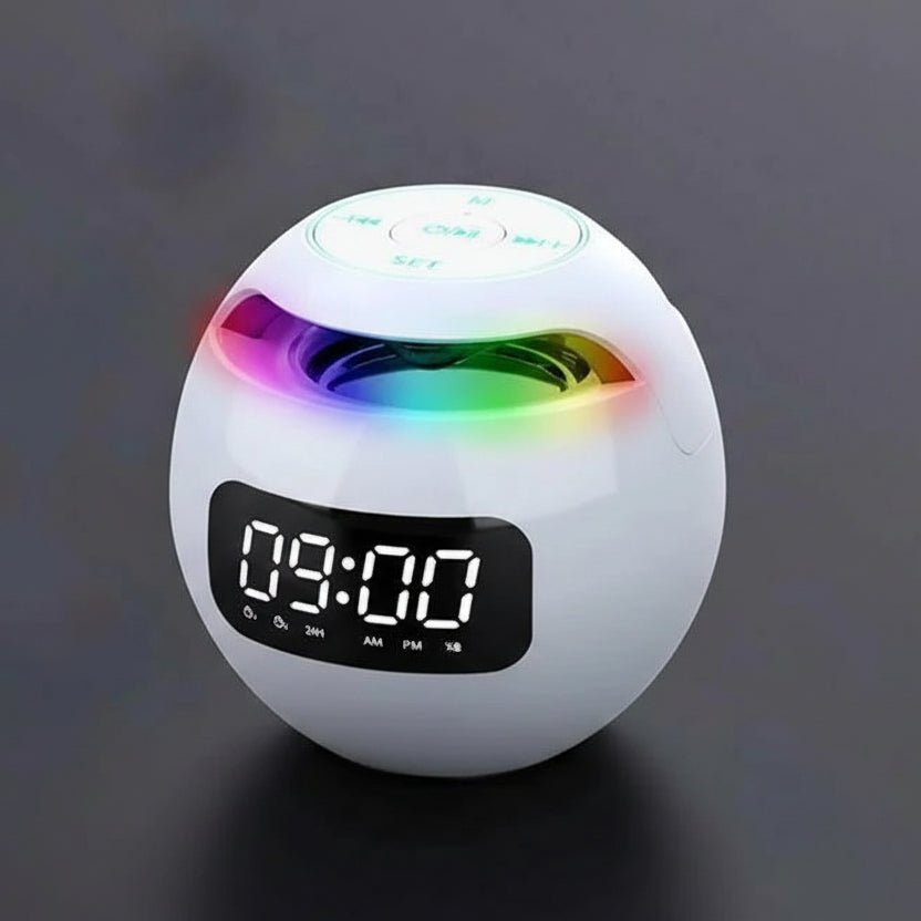 SONORIX – Réveil numérique avec haut-parleur Bluetooth intégré et lumière d'ambiance