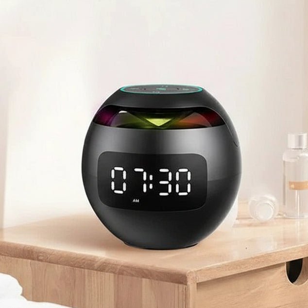 SONORIX – Réveil numérique avec haut-parleur Bluetooth intégré et lumière d'ambiance