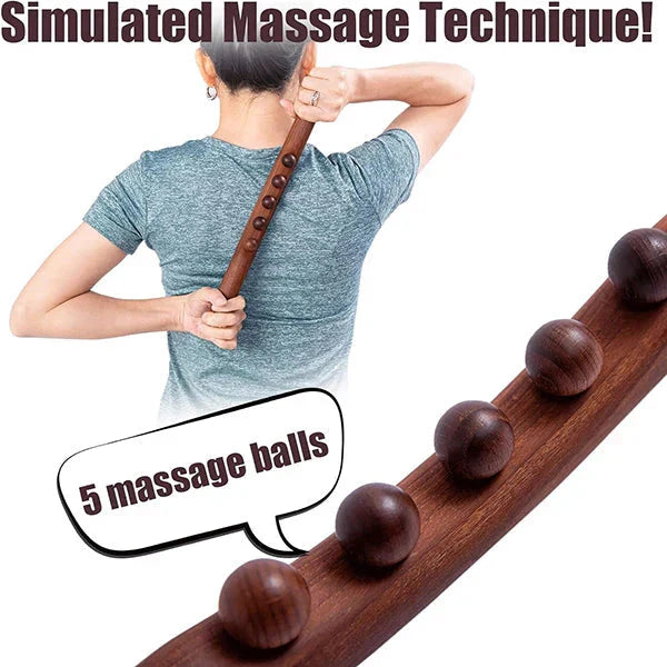 ReliefMate – Bâton de massage en bois