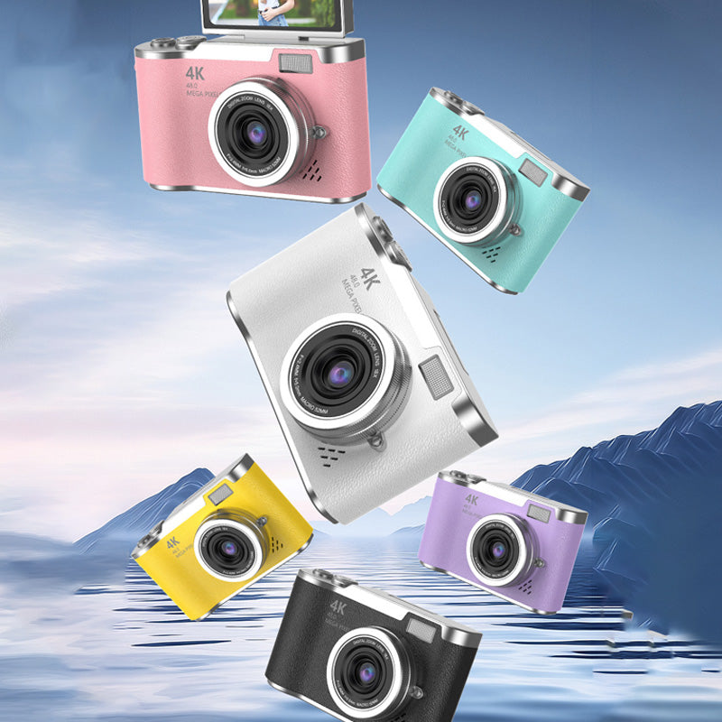 VividSnap | Appareil photo numérique avec écran pliable 4K HD
