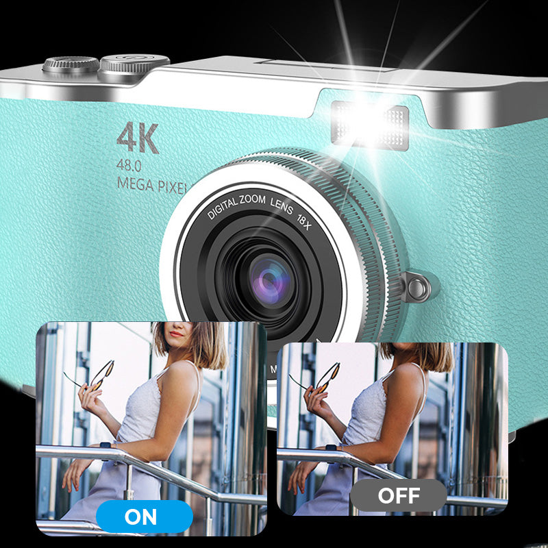 VividSnap | Appareil photo numérique avec écran pliable 4K HD