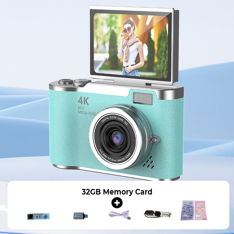 VividSnap | Appareil photo numérique avec écran pliable 4K HD