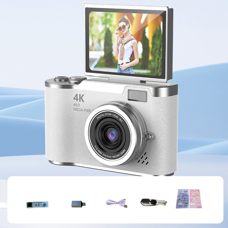 VividSnap | Appareil photo numérique avec écran pliable 4K HD