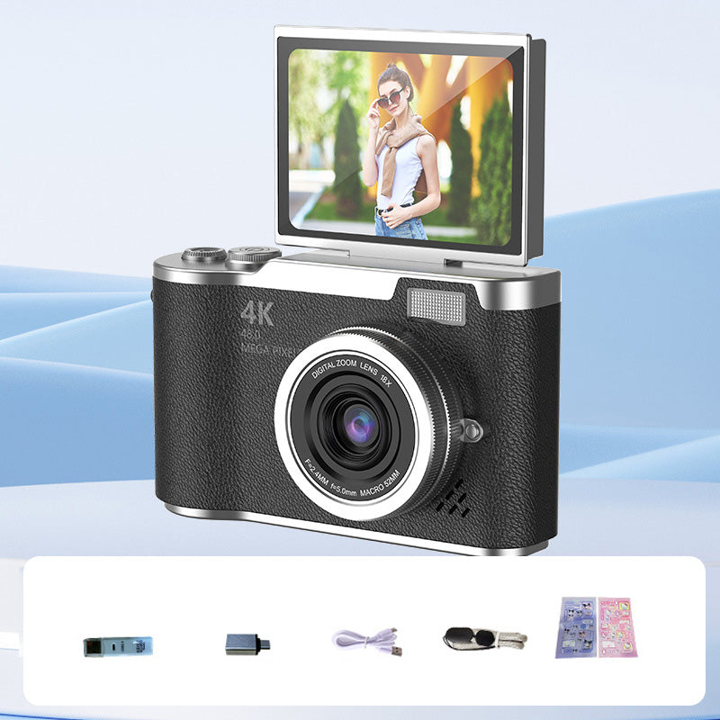 VividSnap | Appareil photo numérique avec écran pliable 4K HD