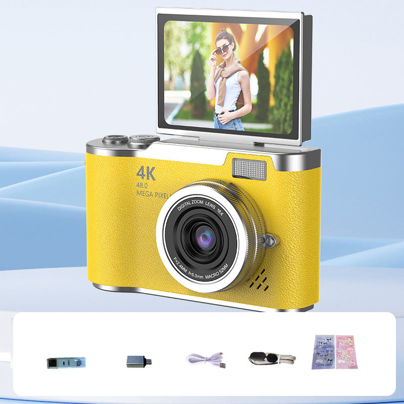 VividSnap | Appareil photo numérique avec écran pliable 4K HD