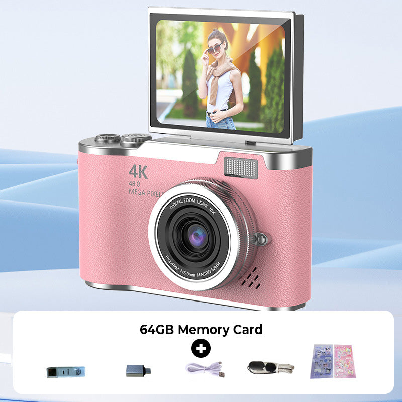 VividSnap | Appareil photo numérique avec écran pliable 4K HD