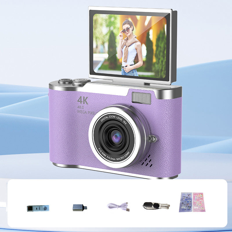 VividSnap | Appareil photo numérique avec écran pliable 4K HD