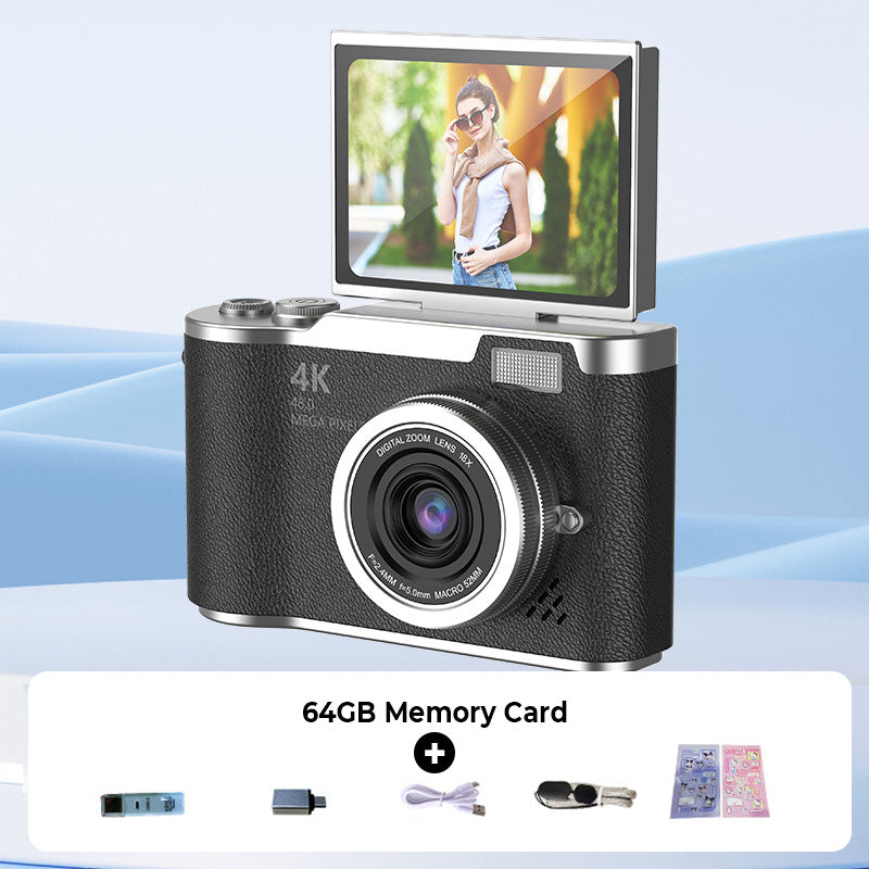 VividSnap | Appareil photo numérique avec écran pliable 4K HD