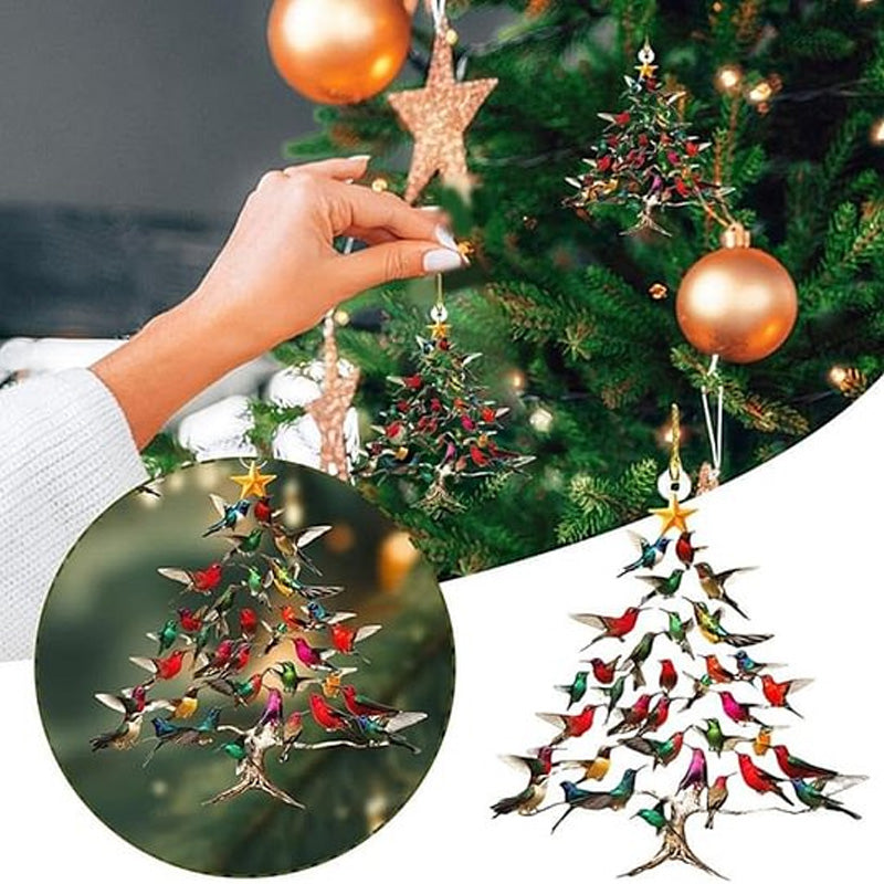 Ornement de Noël Colibri – Charme coloré et ambiance chaleureuse