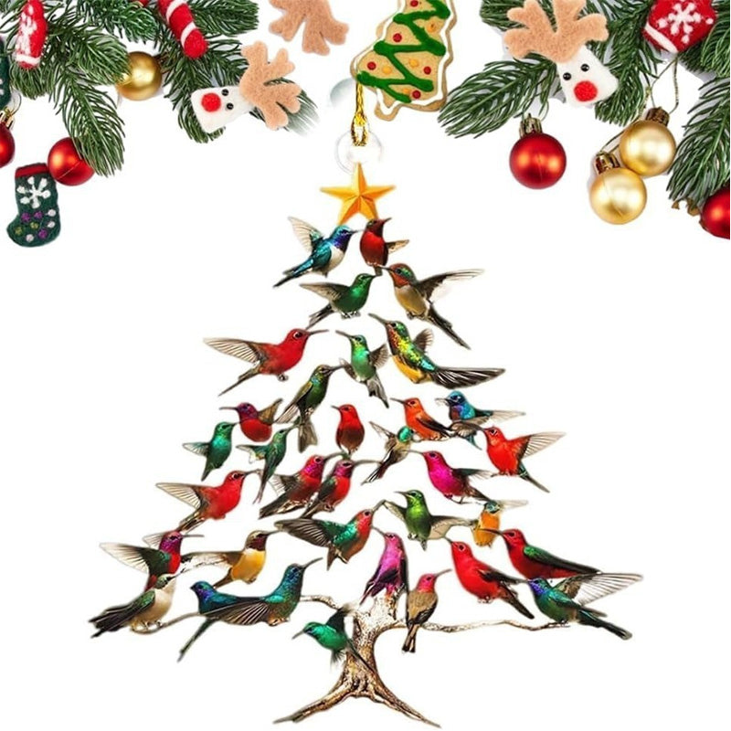 Ornement de Noël Colibri – Charme coloré et ambiance chaleureuse