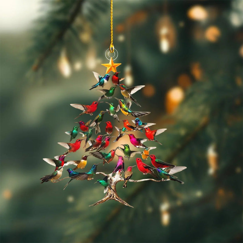 Ornement de Noël Colibri – Charme coloré et ambiance chaleureuse