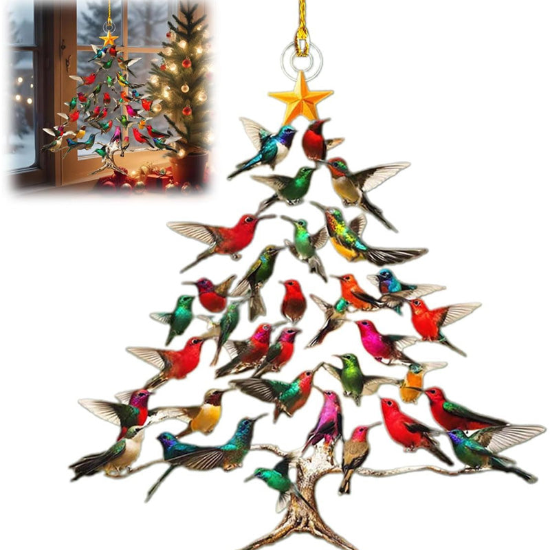 Ornement de Noël Colibri – Charme coloré et ambiance chaleureuse