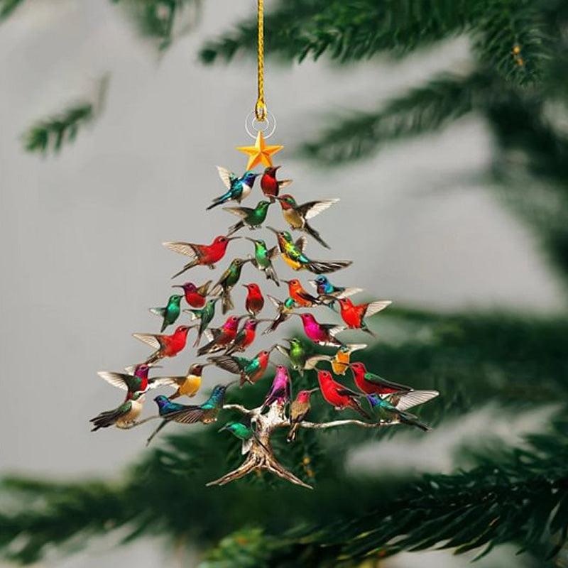 Ornement de Noël Colibri – Charme coloré et ambiance chaleureuse