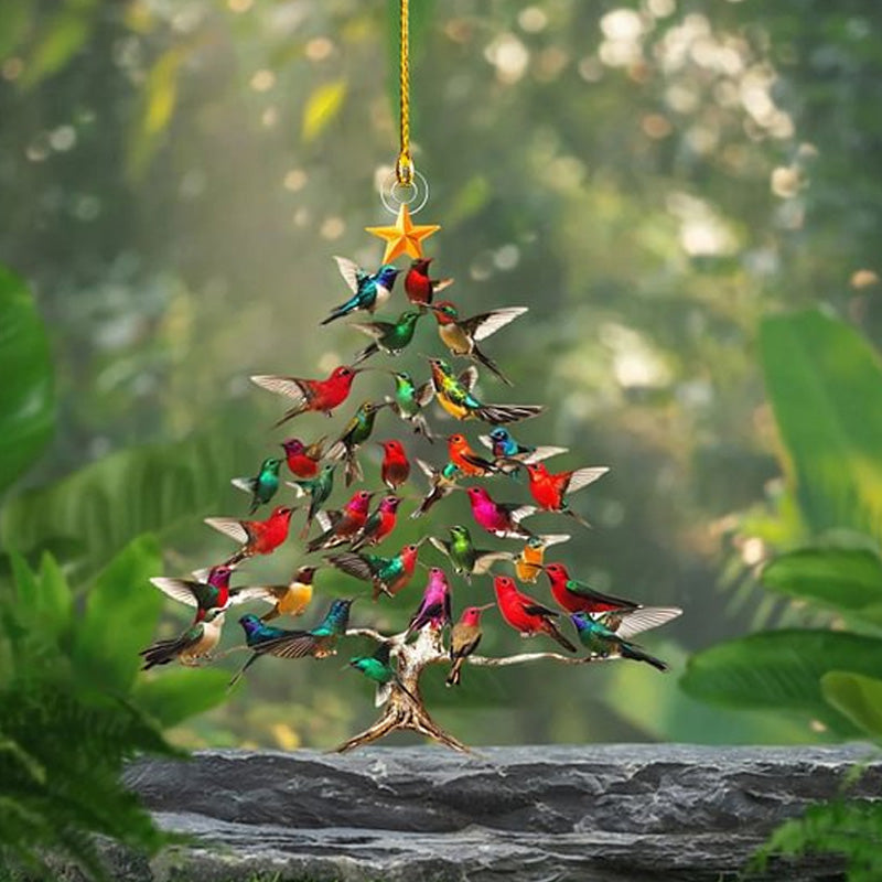 Ornement de Noël Colibri – Charme coloré et ambiance chaleureuse