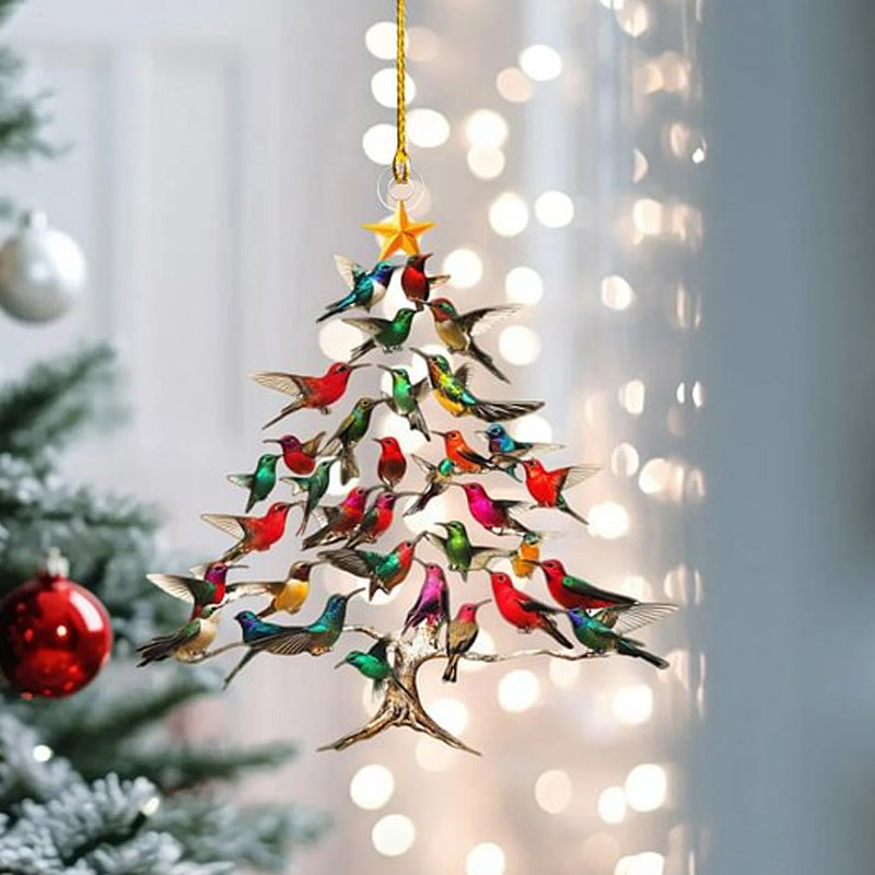 Ornement de Noël Colibri – Charme coloré et ambiance chaleureuse