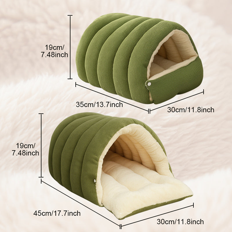 Panier grotte moelleux pour animaux – niche douillette en peluche