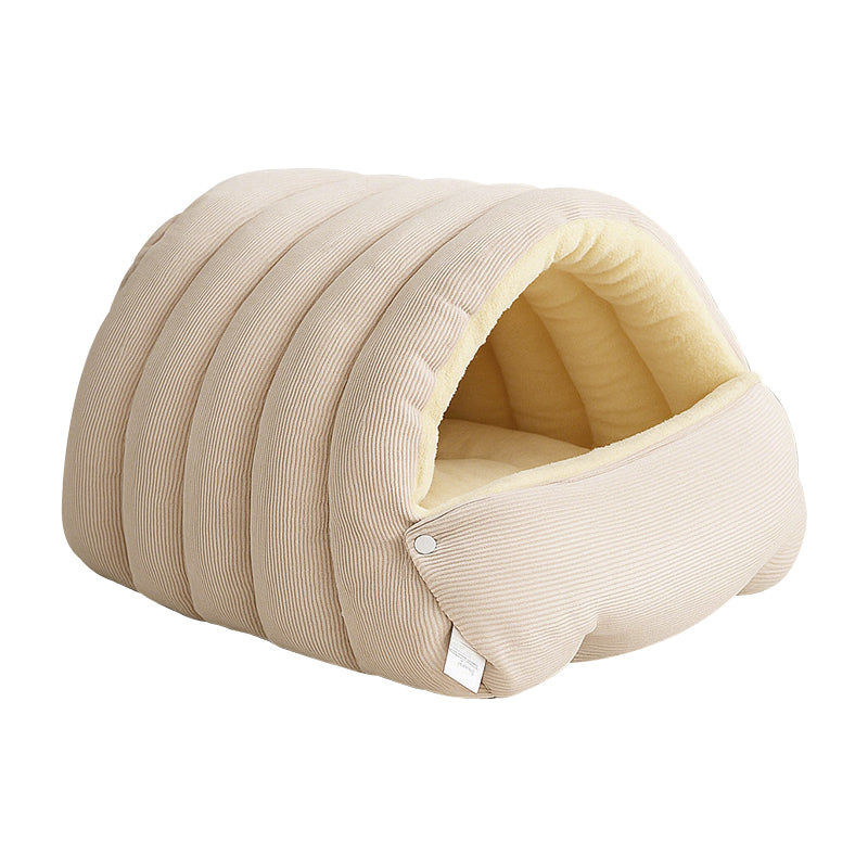 Panier grotte moelleux pour animaux – niche douillette en peluche