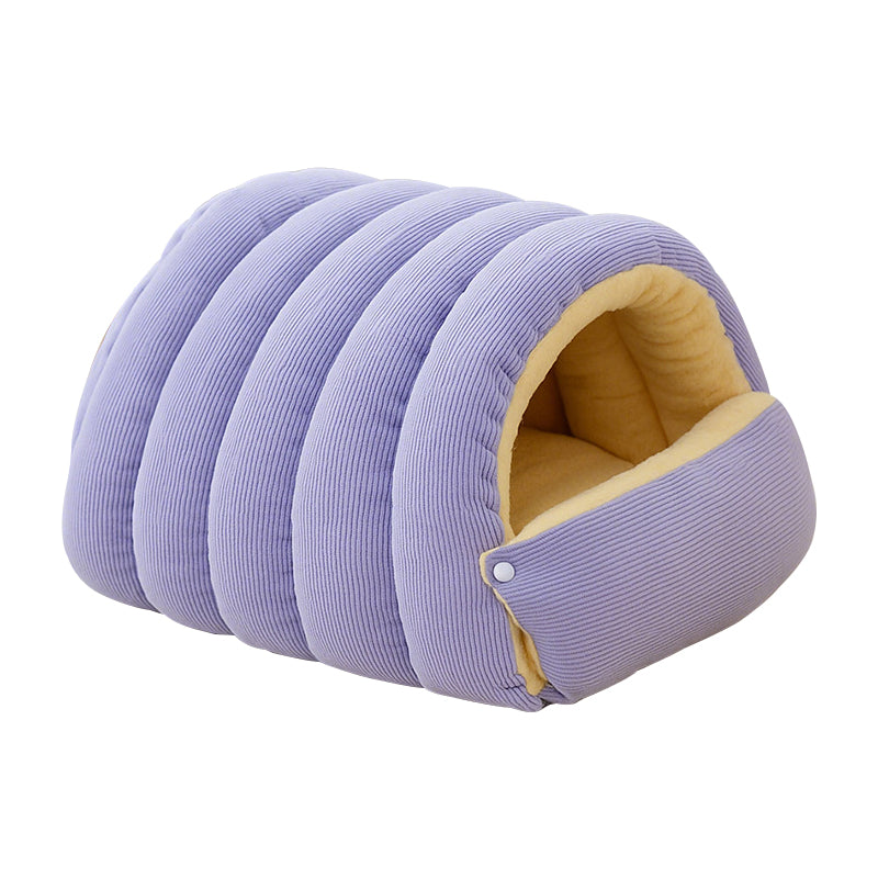 Panier grotte moelleux pour animaux – niche douillette en peluche