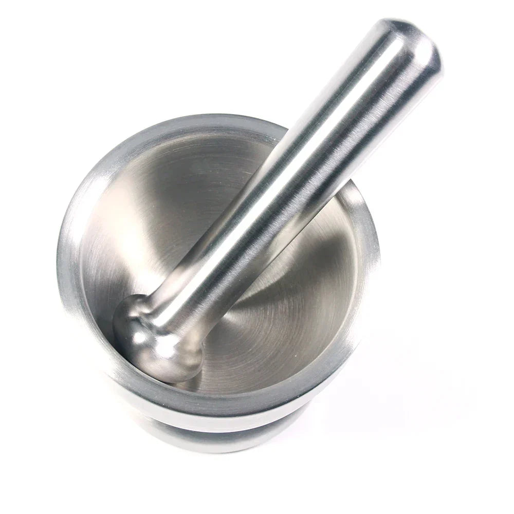 Mortier et pilon en acier inoxydable haut de gamme pour la cuisine