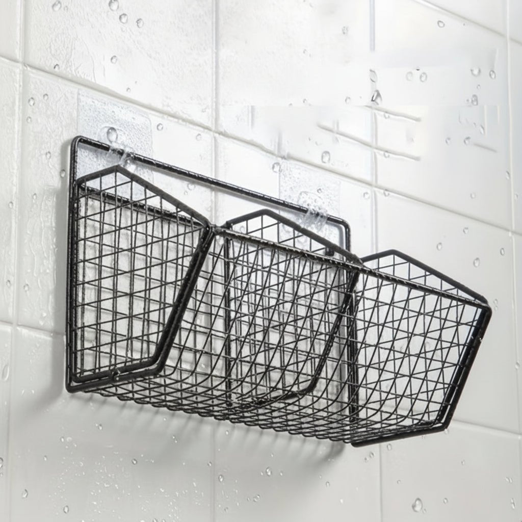 STORGRID – Panier en fil métallique en acier inoxydable à fixer au mur pour une organisation intelligente