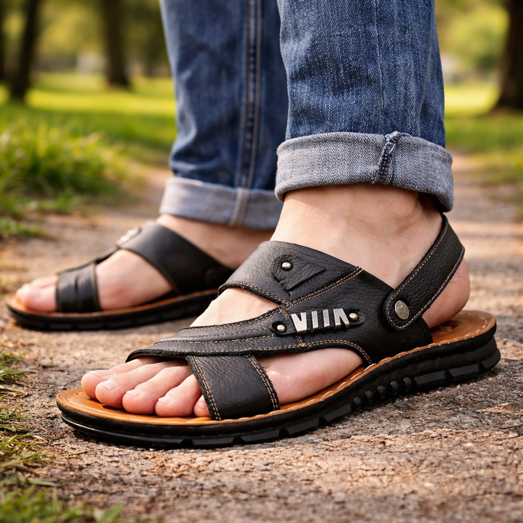 Sandales ergonomiques pour hommes avec ajustement réglable