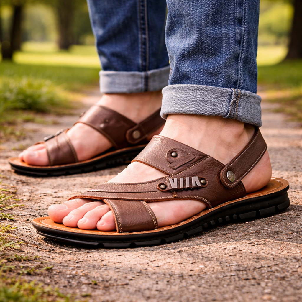 Sandales ergonomiques pour hommes avec ajustement réglable
