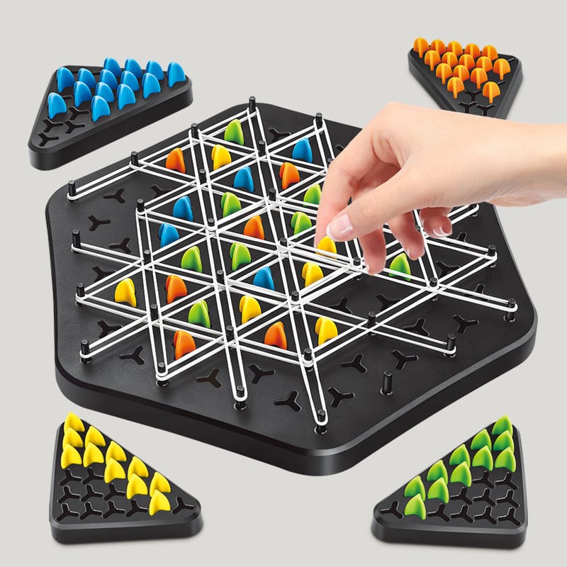 STRATEXA – Jeu de société Chaîne Triangle pour des batailles multijoueurs intelligentes