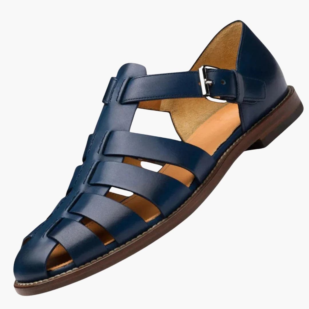 Sandales ajustables pour hommes avec boucles et semelle structurée