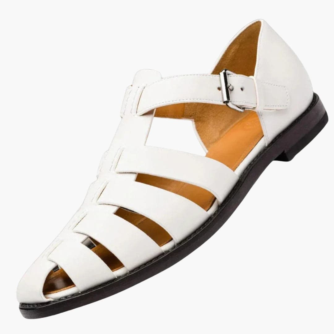 Sandales ajustables pour hommes avec boucles et semelle structurée