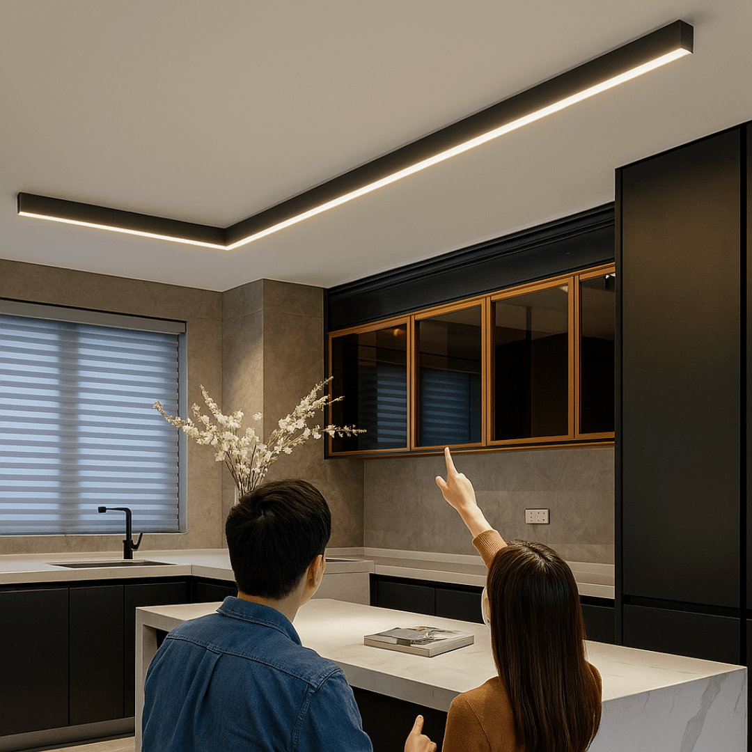 Plafonnier LED minimaliste au style scandinave