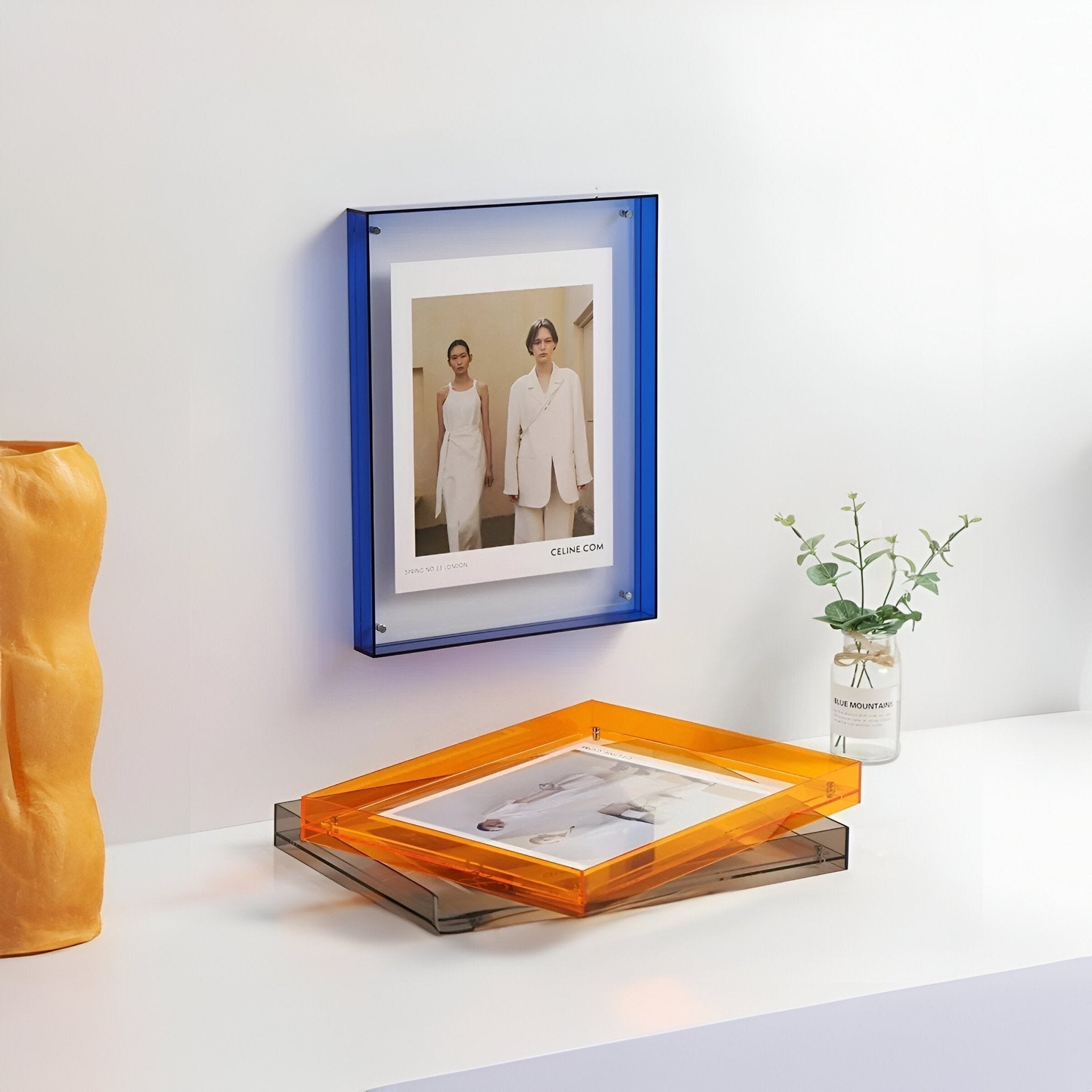 Cadre photo en acrylique transparent, affichage moderne